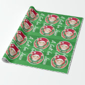 Vanaf Santa Kerstrood in Green Elf Cadeaupapier (Uitgerold)