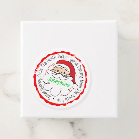 Vanaf Santa Noordpool Speciale levering Kerstmis Bedankjes Labels (In situ)