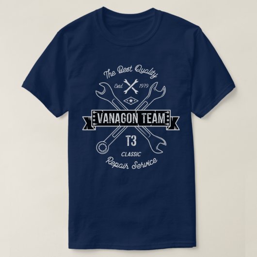 Vanagon Team T3 Repair Service Funny gezegde citaa T-shirt (Design voorkant)