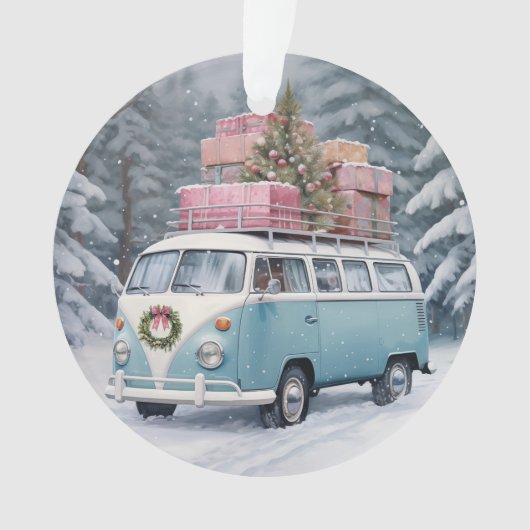  Vanagon Vakantie Trip Ornament (voorkant)