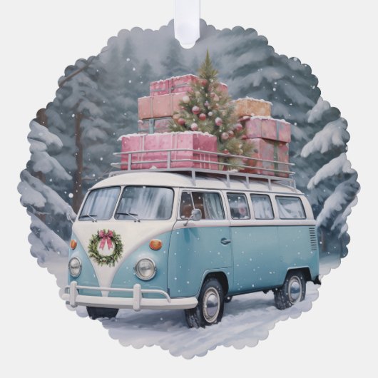  Vanagon Vakantie Trip Ornament (Voorkant)