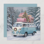  Vanagon Vakantie Trip Ornament Feestdagenkaart (Voorkant / Achterkant)