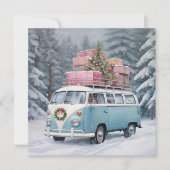  Vanagon Vakantie Trip Ornament Feestdagenkaart (Voorkant)