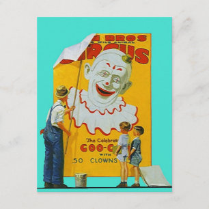 VANAVOND CIRCUS GESLOTEN PARTIJ THEME INVITE INVIT KAART