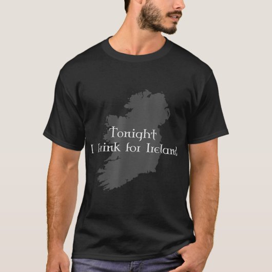Vanavond Drink ik voor Ierland T-shirt (Voorkant)