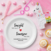 Vanavond eten we, morgen doen we een repetitiedine papieren bordje (Feest)