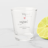 Vanavond Eten We, Morgen Doen We Oefenavond Shot Glas (Achterkant)