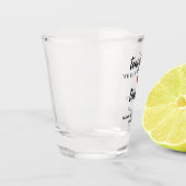 Vanavond Eten We, Morgen Doen We Oefenavond Shot Glas (Links)