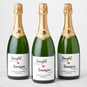 Vanavond Eten We, Morgen Doen We Oefenavond Sparkling Wijnetiket (Flessen)