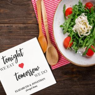 Vanavond Eten We, Morgen Doen We Oefenavondmaal Servet