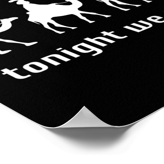 Vanavond gaan we met kerst Mannen met Camel Ride C Poster (Hoek)