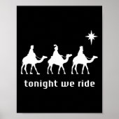 Vanavond gaan we met kerst Mannen met Camel Ride C Poster (Voorkant)