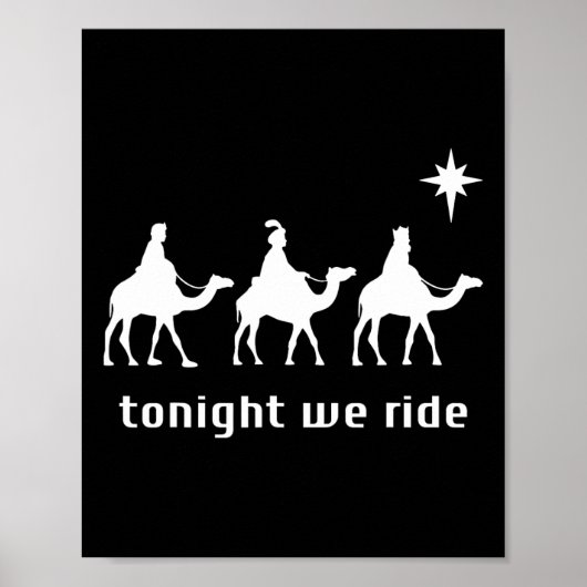 Vanavond gaan we met kerst Mannen met Camel Ride C Poster (Voorkant)