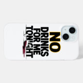 VANAVOND GEEN DRINKEN VOOR MIJ Case-Mate iPhone CASE (Achterkant (horizontaal))