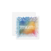 *~* VANAVOND? Relatie AP62 Platte Nota Kaart Notitiekaartje (Voorkant / Achterkant in situ)