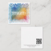 *~* VANAVOND? Relatie AP62 Platte Nota Kaart Notitiekaartje (Voorkant / Achterkant)