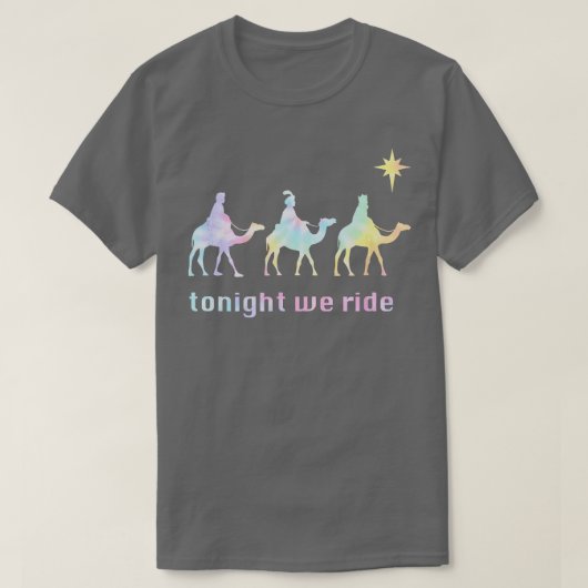 Vanavond rijden we Christmas 3 Wise Mannen Camel R T-shirt (Design voorkant)