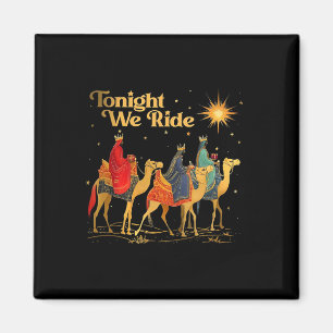 Vanavond rijden we met Kerstmis mannen met kameel  Magneet