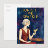 Vanavond Schitteren We Briefkaart (Voorkant / Achterkant)