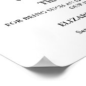 Vanavond vieren we bruiloft repetitie diner teken poster (Hoek)