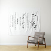 Vanavond vieren we bruiloft repetitie diner teken wandkleed (In Situ (horizontaal))