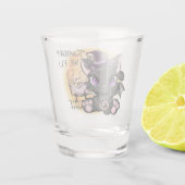 Vanavond vliegen we - Black Witch Cat Shot Glas (Achterkant)