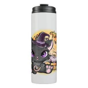 Vanavond vliegen we - Black Witch Cat Thermosbeker