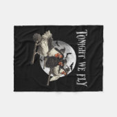 Vanavond vliegen we grappige kip Halloween kostuum Fleece Deken (Voorkant (Horizontaal))