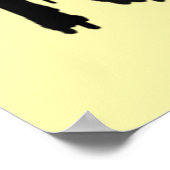 Vanavond vliegen we grappige kip Halloween Poster (Hoek)