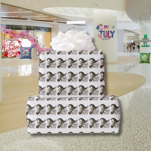 Vanavond Vliegen we Halloween Cadeaupapier
