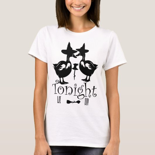 Vanavond vliegen we, Halloween Goose Witch T-shirt (Voorkant)