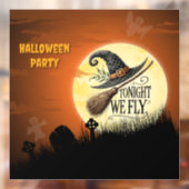 Vanavond Vliegen we Halloween Raamsticker (Vel 2)