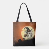 Vanavond Vliegen we Halloween Tote Bag (Achterkant)