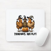 Vanavond vliegen we met Halloween Chicken Herfst F Muismat (Met muis)