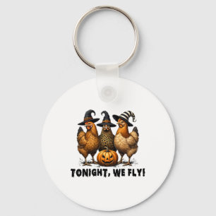 Vanavond vliegen we met Halloween Chicken Herfst F Sleutelhanger