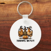 Vanavond vliegen we met Halloween Chicken Herfst F Sleutelhanger (Voorkant)
