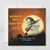 Vanavond vliegen we met Halloween Kaart (Voorkant)