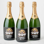 Vanavond vliegen we met Halloween kip Sparkling Wijnetiket (Flessen)