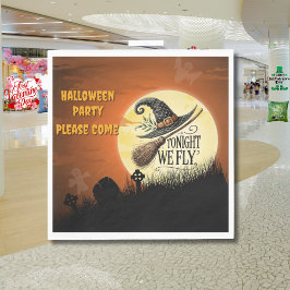 Vanavond vliegen we met Halloween Servet