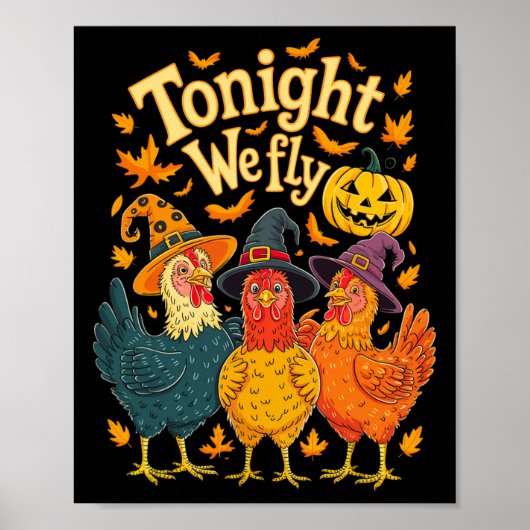 Vanavond vliegen we naar Funny Chicken Spooky Seas Poster (Voorkant)
