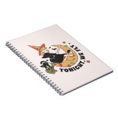 Vanavond vliegen we schattige heks notitieboek (Rechterzijde)