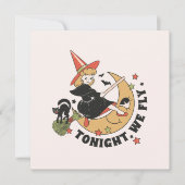Vanavond vliegen we - Schattigee heks en zwarte ka (Voorkant)