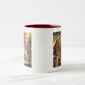 Vanavond wordt misschien rommelig kamperen tweekleurige koffiemok (Center)