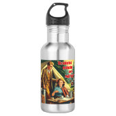 Vanavond wordt misschien rommelig kamperen waterfles  (Voorkant)