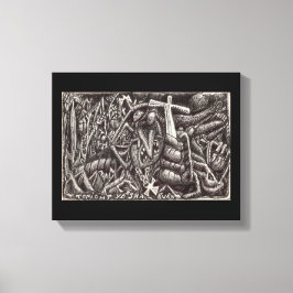 "Vanavond zal je branden!" Canvas Afdruk