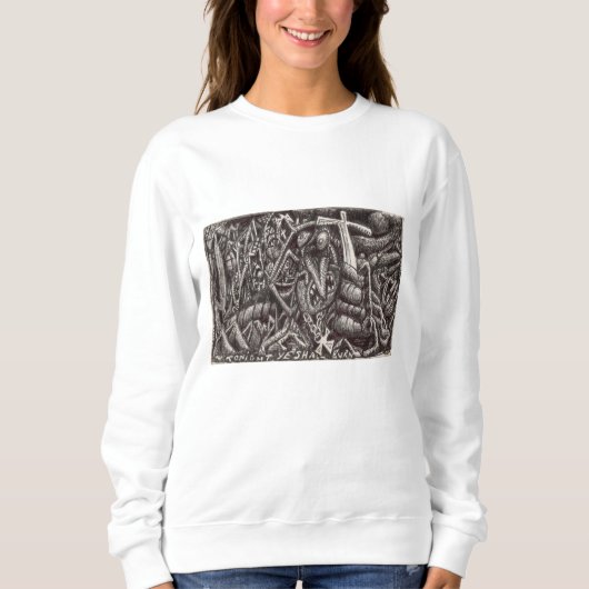 "Vanavond zal je branden!" Sweatshirt (Voorkant)