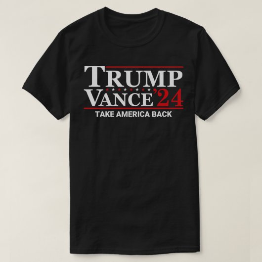 Vance 2024 neemt Amerika terug T-shirt (Design voorkant)
