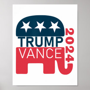Vance 2024 President Stem Amerikaanse Verkiezingen Poster