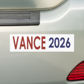 Vance 2026 bumpersticker (Op auto)