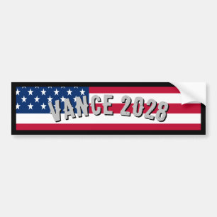 Vance 2028 Amerikaanse vlag Bumpersticker
